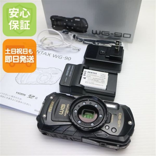 美品 WG-90 ブラック コンデジ PENTAX 即日発送 土日祝発送OK 08000