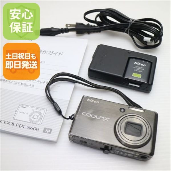 良品中古 COOLPIX S600 アーバンブラック 即日発送 Nikon デジカメ デジタルカメラ 本体 土日祝発送OK 08000