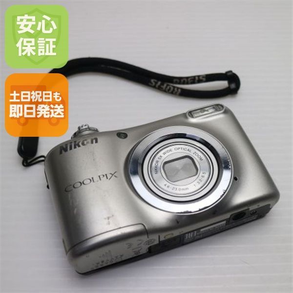 良品中古 COOLPIX A10 シルバー 即日発送 コンデジ Nikon 本体 土日祝