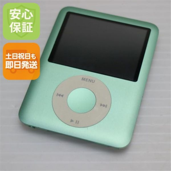 美品 iPOD nano 第3世代 8GB グリーン 即日発送 MB253J/A 本体 土日祝発送OK 08000