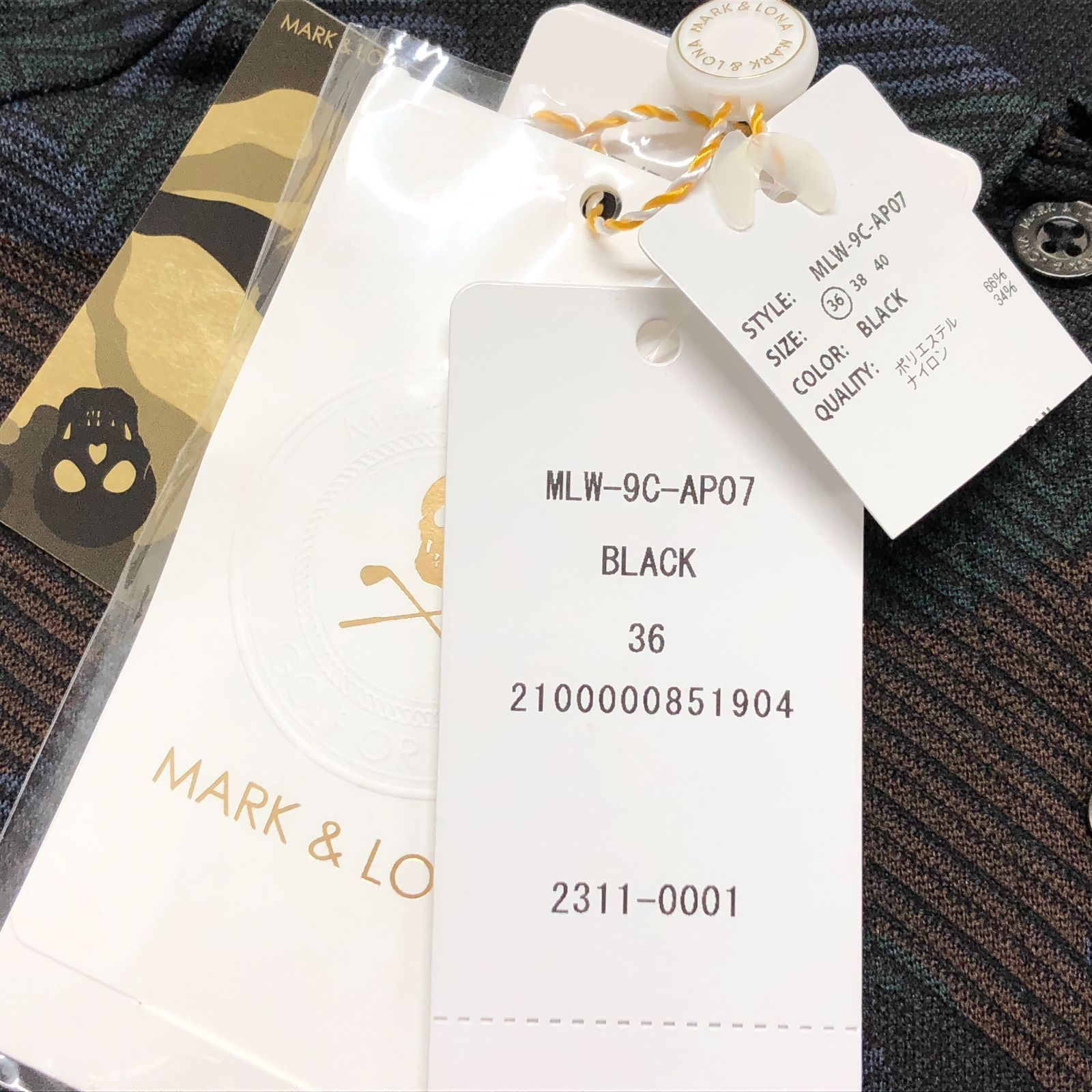 新品未使用 MARK&LONA（マークアンドロナ） カモフラ柄 ポロシャツ 36