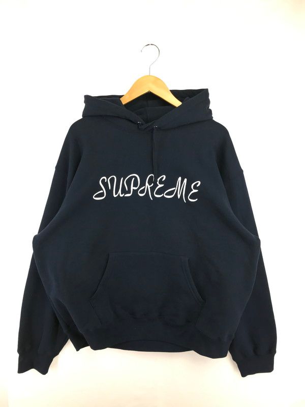 【中古品】 SUPREME シュプリーム 23SS SCRIPT HOODED SWEATSHIRT スクリプト フーデッド スウェットシャツ パーカー トップス 【149-260530-rt-16-tagh】