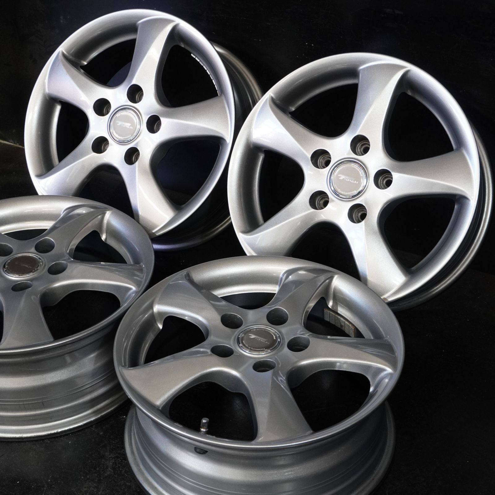 中古ホイール ブリヂストン TOPRUN 15インチ 4本セット 6J +45 5穴