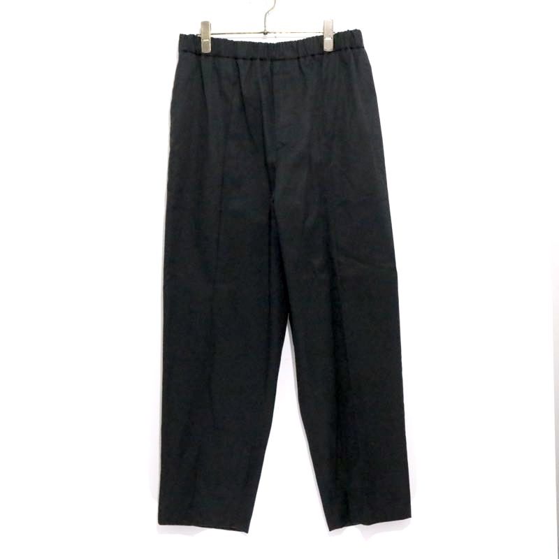 【中古A】 メンズ 46 ジルサンダー 高密度コットン ワイド イージーパンツ JIL SANDER High Density Cotton Wide Easy Pants ブラック JSMT31113M