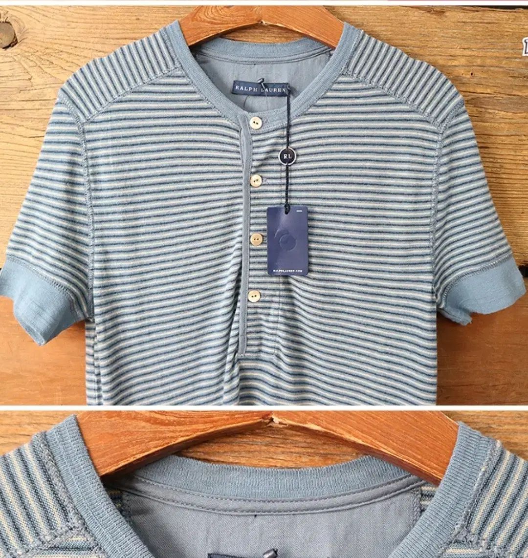日本版 Ralph Lauren ラルフローレン スリムフィット ヘンリーネック シャツ 日本版 Ralph Lauren ラルフローレン スリムフィット ヘンリーネック シャツ