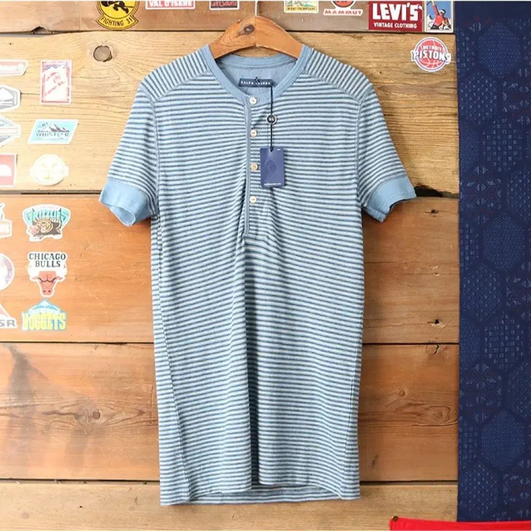 日本版 Ralph Lauren ラルフローレン スリムフィット ヘンリーネック シャツ