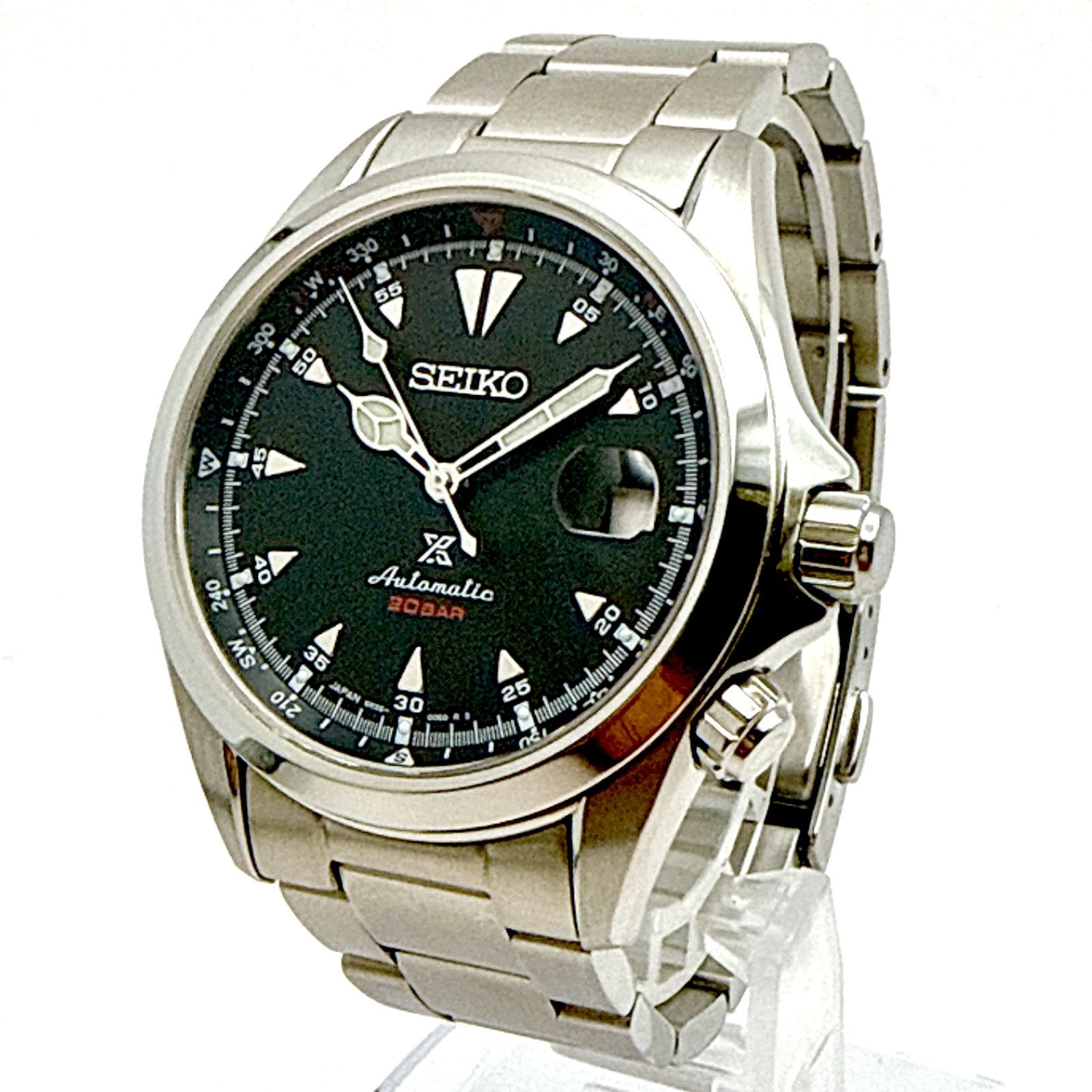 B154【美品・予備コマ有】 SEIKO PROSPEX Alpinist SBDC087 セイコー プロスペックス アルピニスト シャークトゥースインデックス 内転リング 自動巻き機械式 シースルーバック メンズウォッチ B154【美品・予備コマ有】 SEIKO PROSPEX Alpinist SBDC087 セイコー プロスペックス アルピニスト シャークトゥースインデックス 内転リング 自動巻き機械式 シースルーバック メンズウォッチ