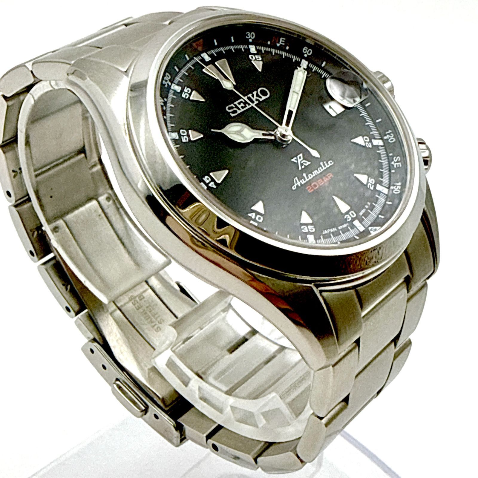 B154【美品・予備コマ有】 SEIKO PROSPEX Alpinist SBDC087 セイコー プロスペックス アルピニスト シャークトゥースインデックス 内転リング 自動巻き機械式 シースルーバック メンズウォッチ B154【美品・予備コマ有】 SEIKO PROSPEX Alpinist SBDC087 セイコー プロスペックス アルピニスト シャークトゥースインデックス 内転リング 自動巻き機械式 シースルーバック メンズウォッチ