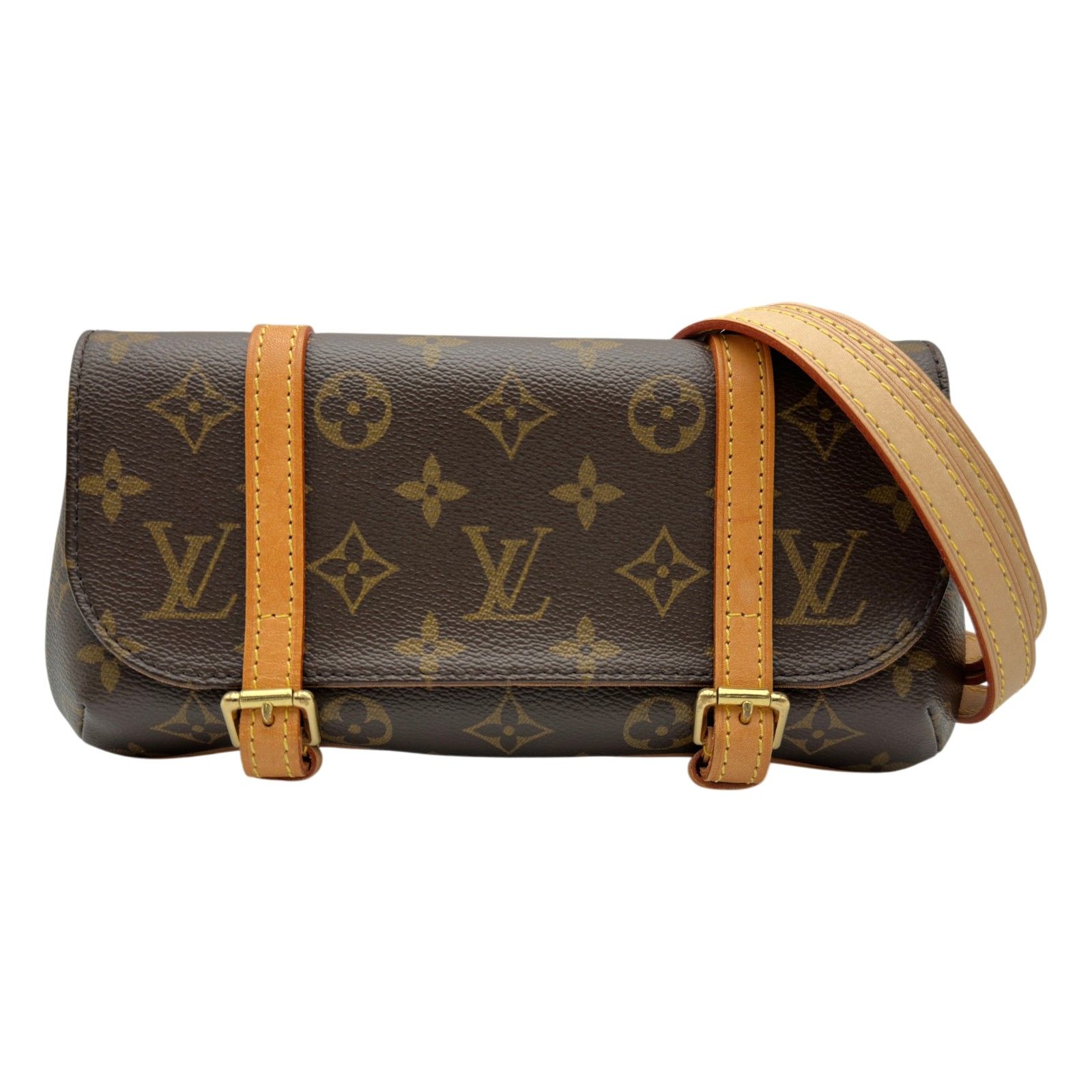 ルイ・ヴィトン LOUIS VUITTON ポシェット・マレル M51159 ブラウン モノグラム/レザー レディース ウエストバッグ