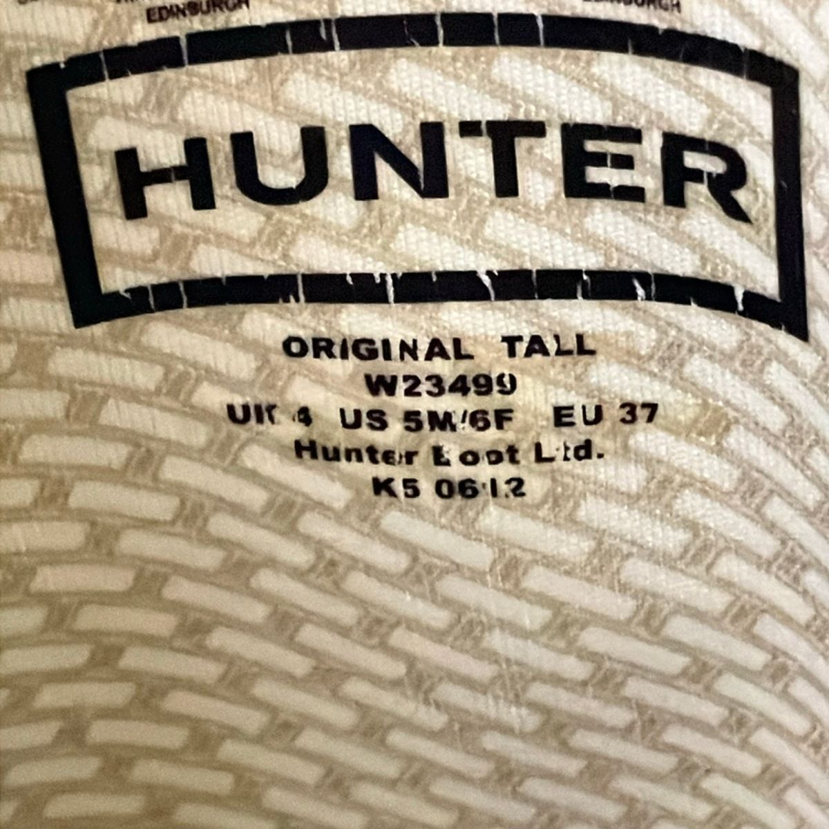 HUNTER(ハンター) レインブーツ UK 4 レディース美品 - 黒