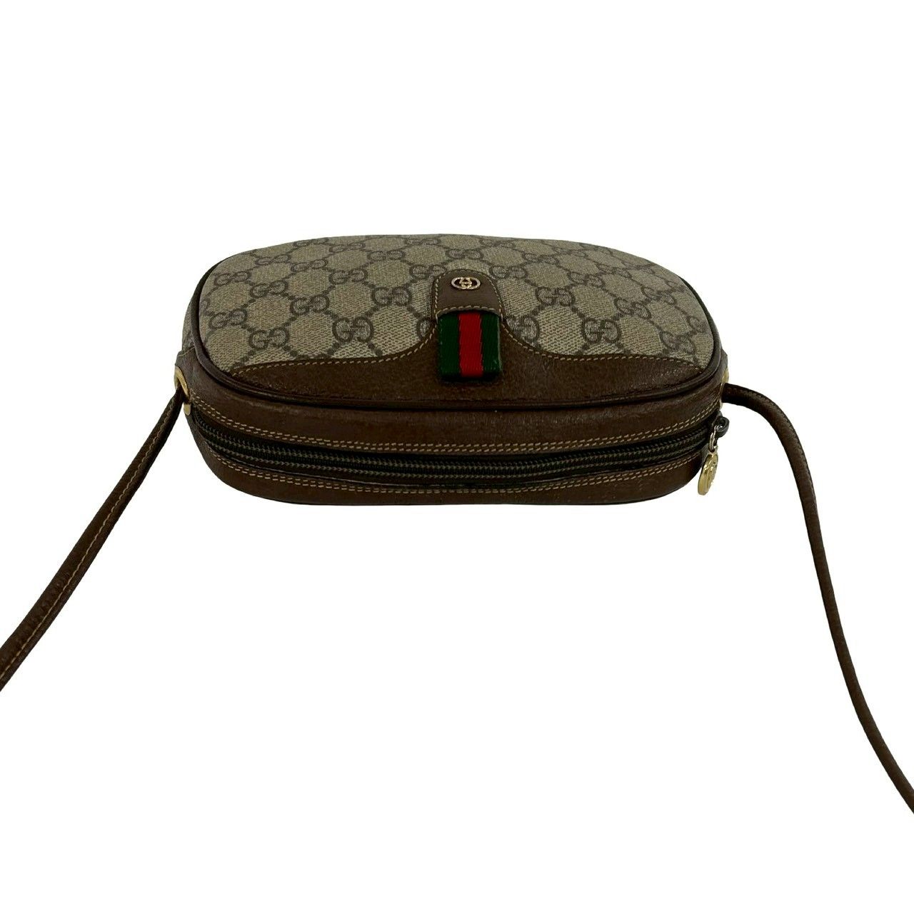美品 GUCCI シマレザー GG ボディバッグ シェリーライン グッチ 極 美品 GUCCI グッチ オールドグッチ ヴィンテージ シェリーライン GG
