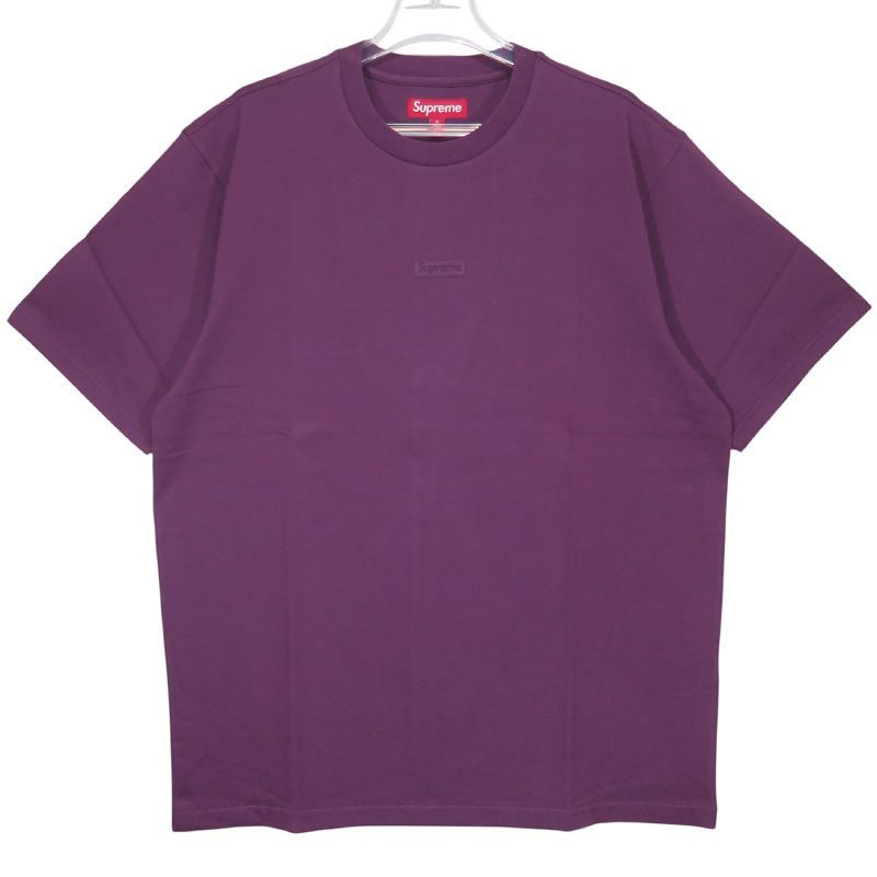 新品同様 SUPREME シュプリーム 23AW HIGH DENSITY SMALL BOX S/S TOP スモールボックス Tシャツ プラム ショートスリーブ カットソー 半袖 サイズM June