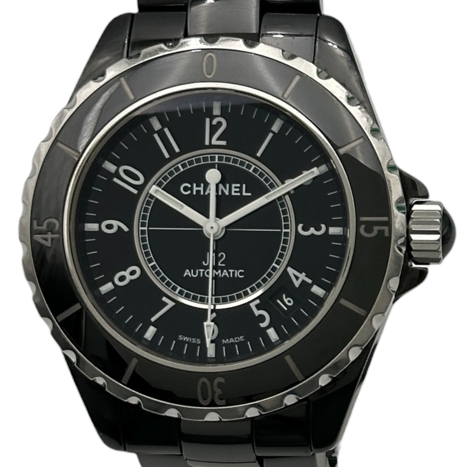 シャネル CHANEL J12 38MM H0685 ブラック セラミック 自動巻き メンズ 腕時計