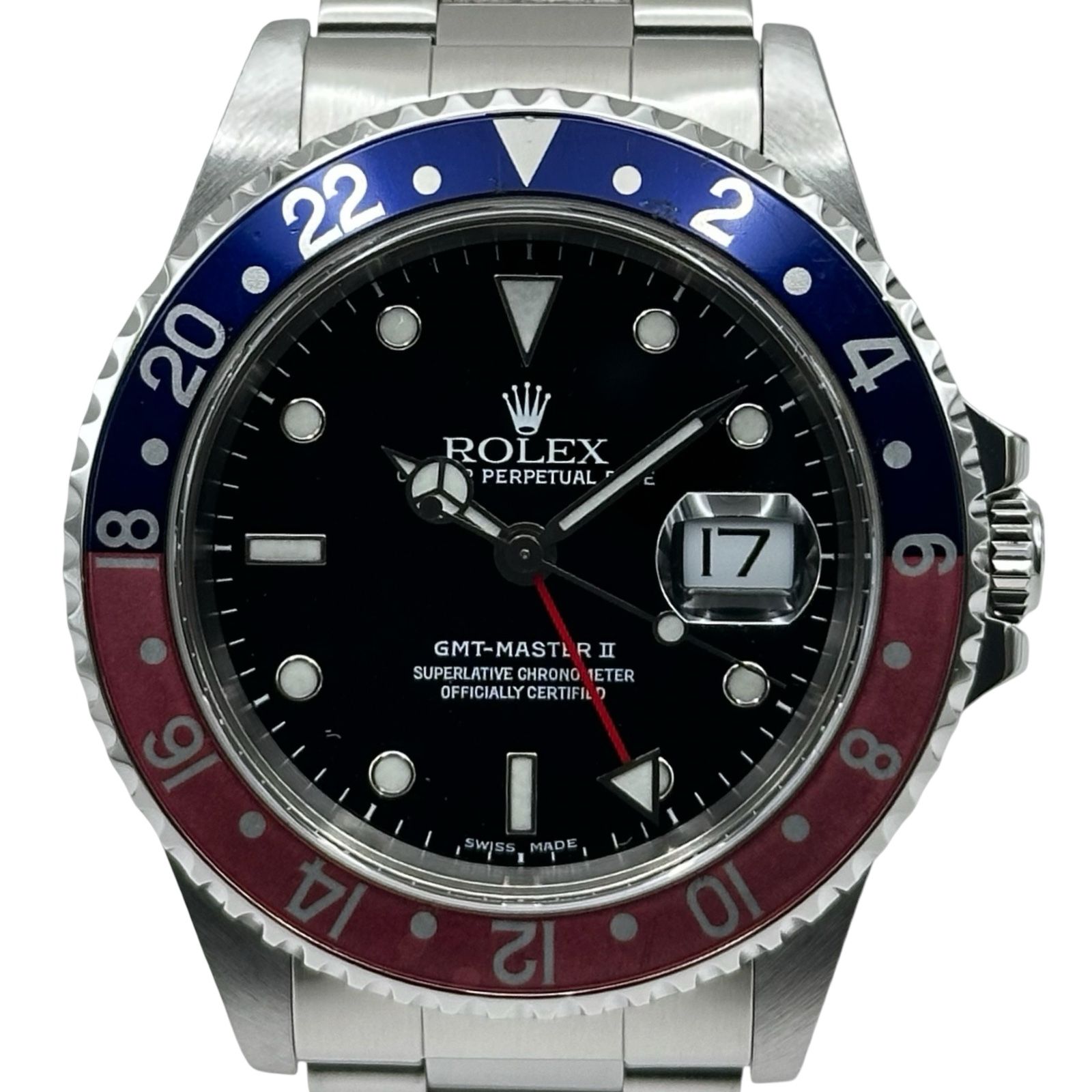 ロレックス ROLEX GMTマスター2 16710 ブラック ステンレススチール 自動巻き メンズ 腕時計