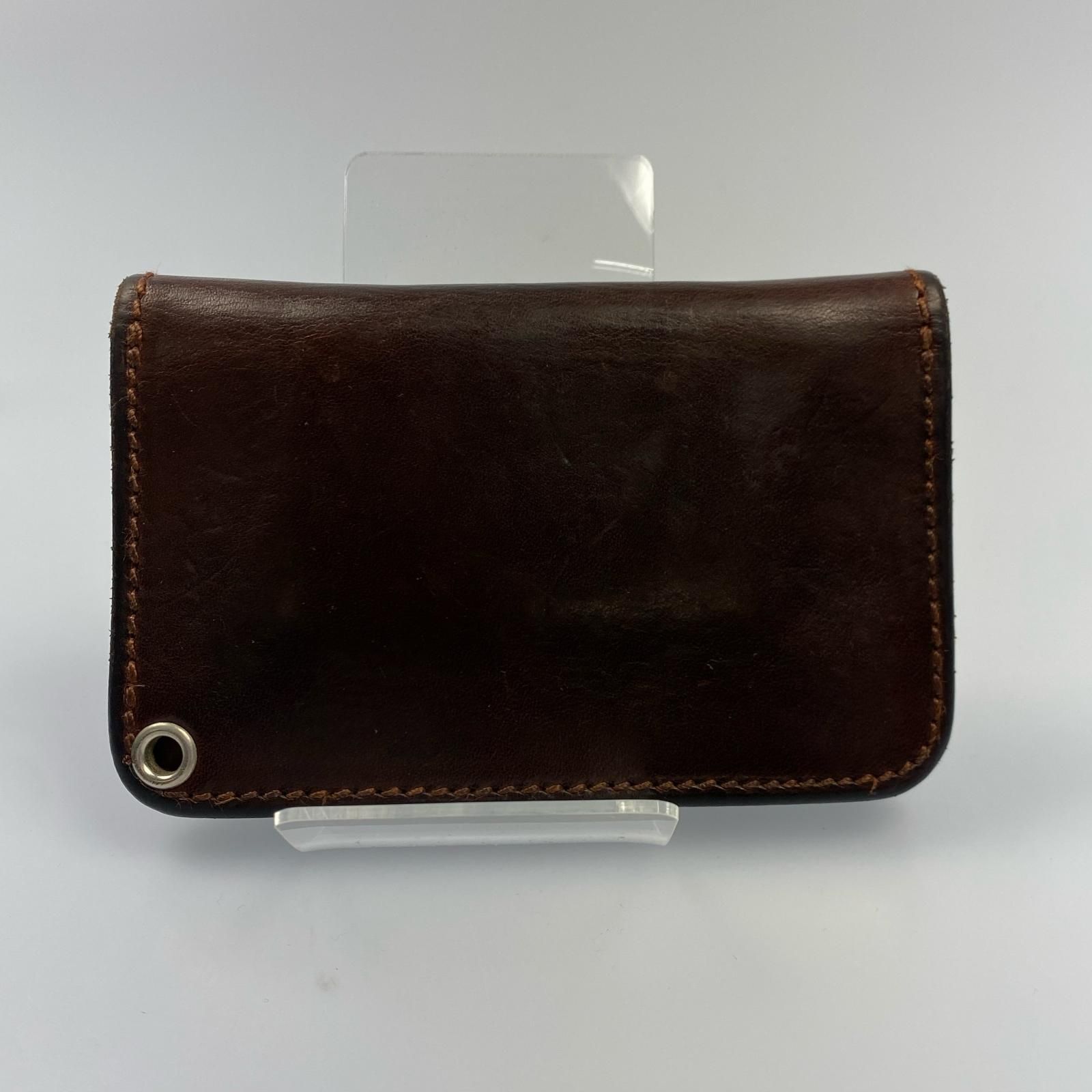 飴色なりかけ LARRY SMITH トラッカーウォレット ブラウン 姫路東店】 中古 LARRY SMITH | ラリースミス 二つ折り財布 トラッカー