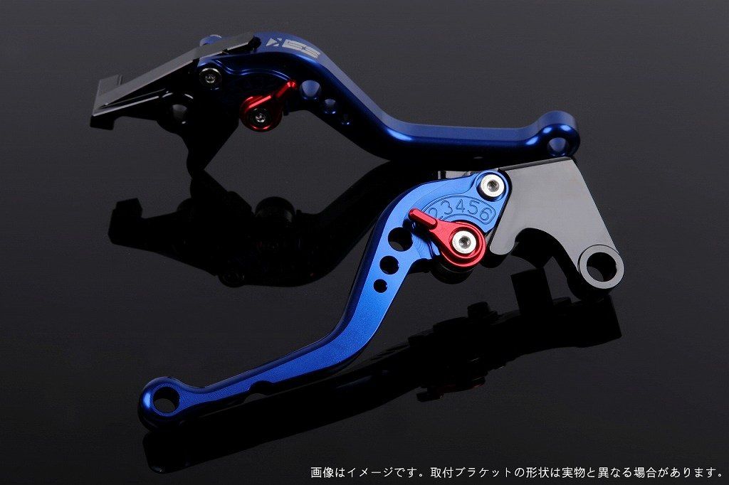 新品 SSK スピードラ アジャストレバーセット スタンダードショート レバー本体カラー:ブルー アジャスターカラー:レッド SUZUKI GSX-S125/GSX-R125 2017-2019
