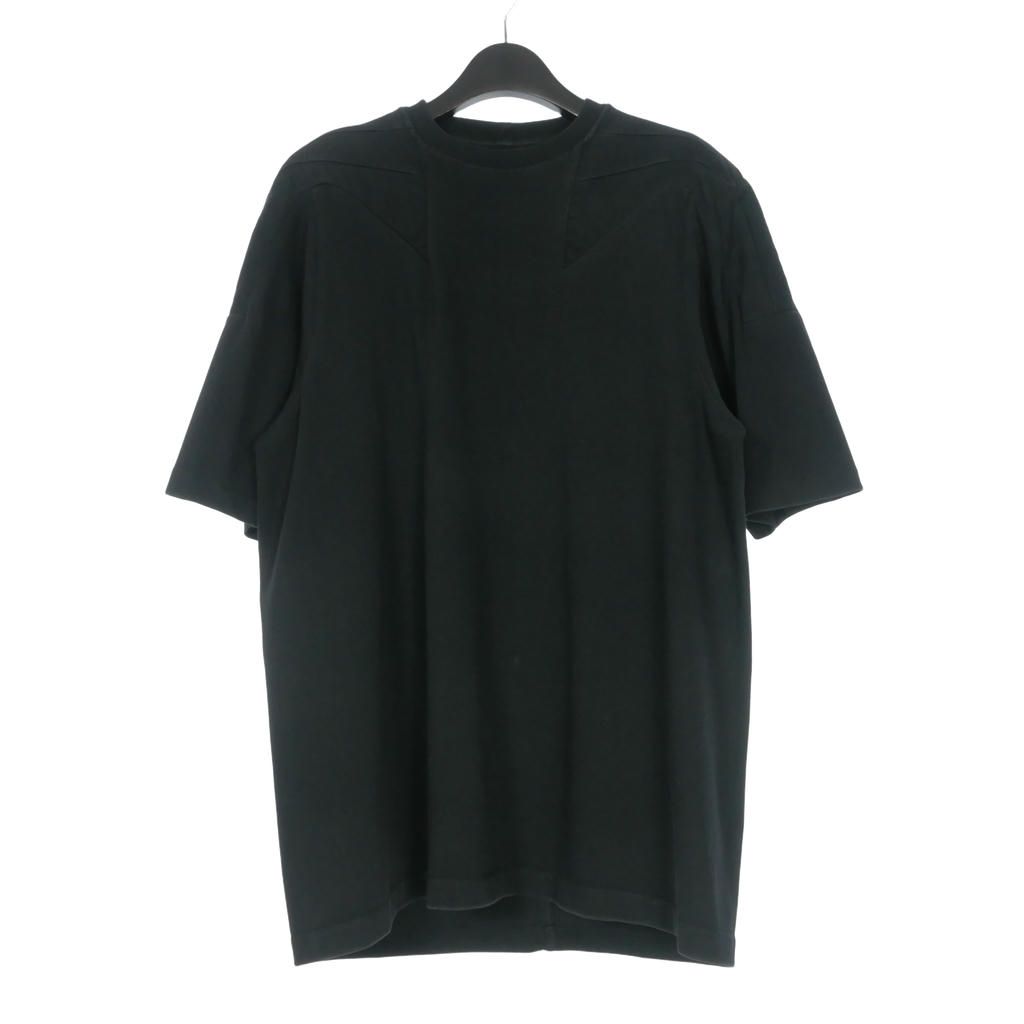 リックオウエンス Rick Owens 21SS CREWNECK SHORT SLEEVES クルーネックTシャツ カットソー 半袖 XS ブラック 黒 RU21S6275-BA 国内正規