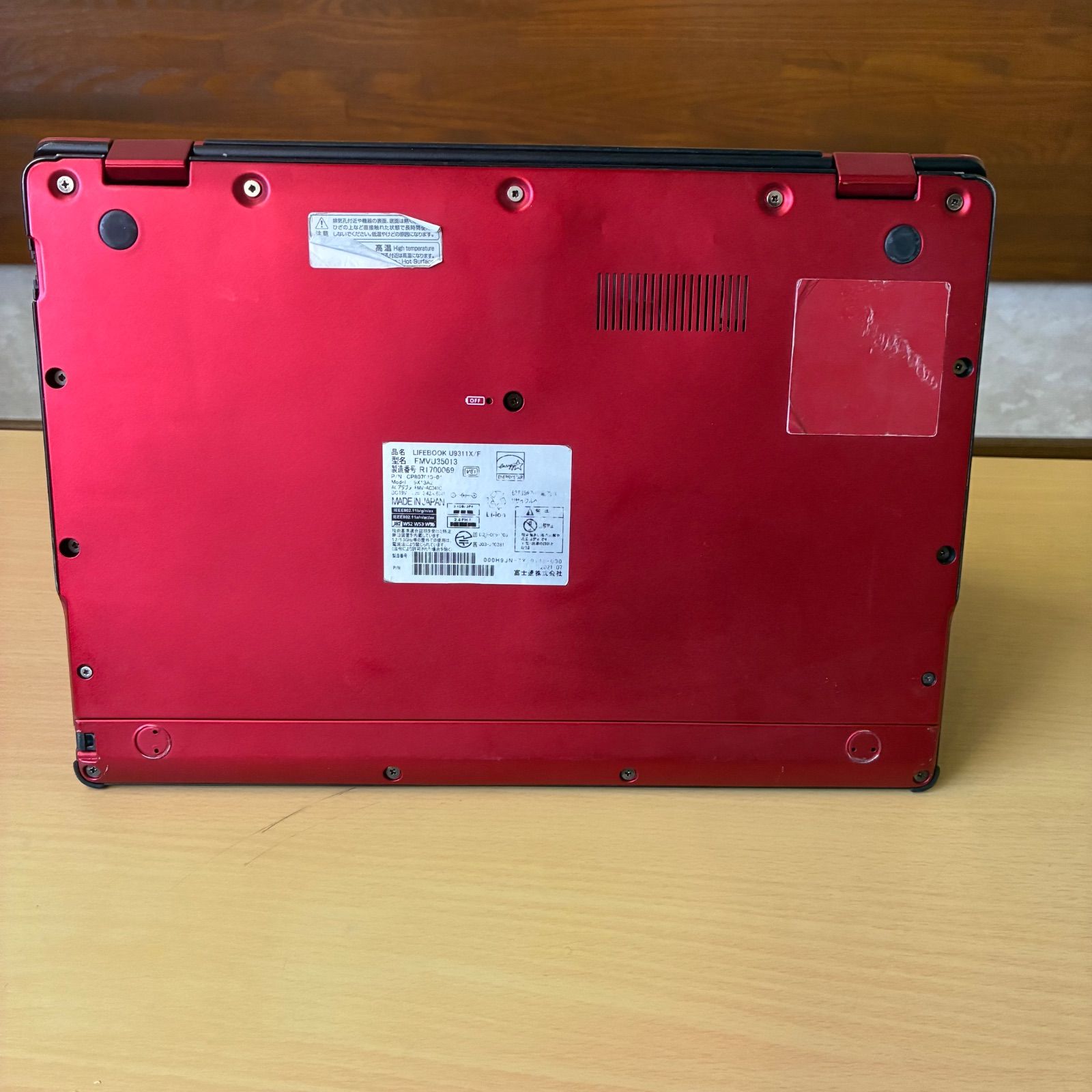 訳あり】LIFEBOOK U9311X/F i7 16GB 赤 ジャンク品 - メルカリ