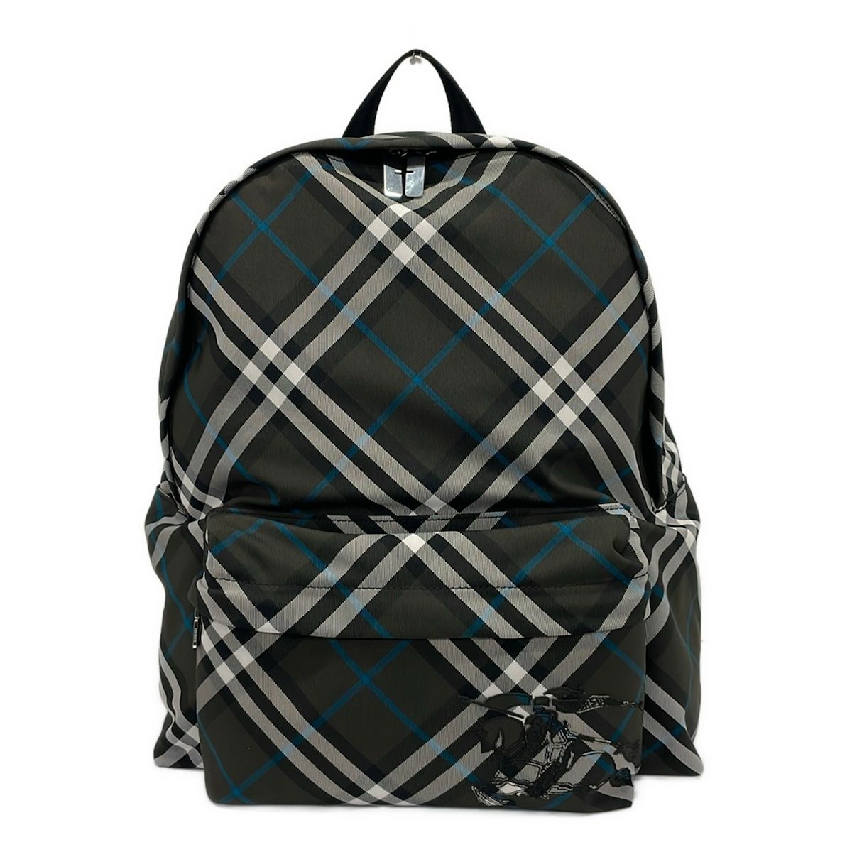 BURBERRY/Burberry(バーバリー) リュックサック美品 チェック バックパック ダークグレー×白×マルチ チェック柄