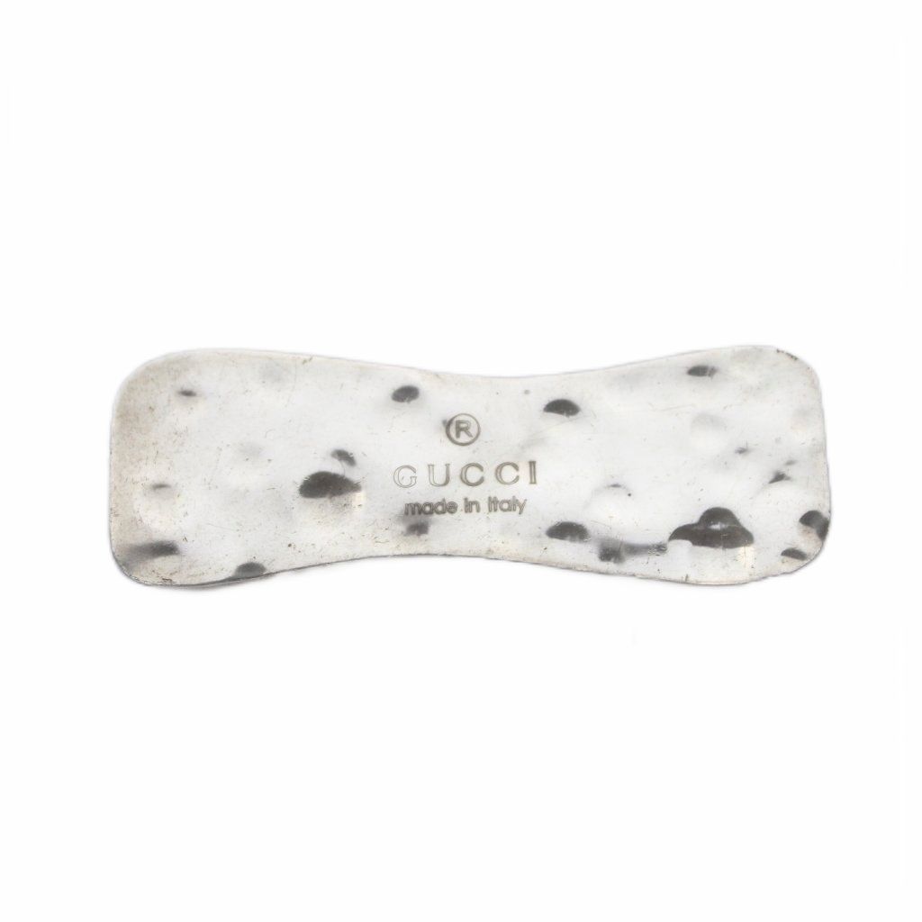 グッチ GUCCI マネークリップ シルバー色 凹凸加工 /RI ■OS ■GY18 ■OH