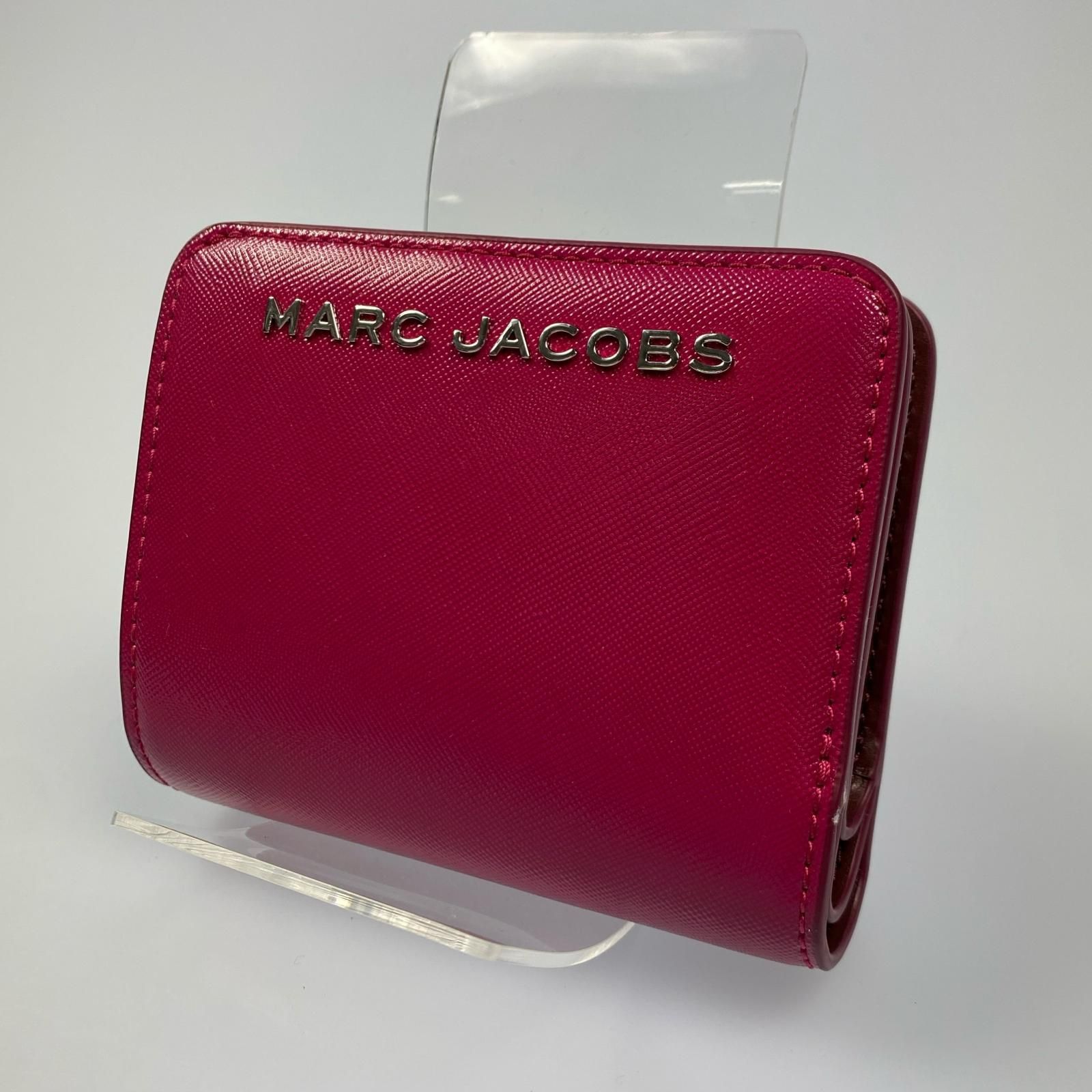 【姫路東店】 中古 MARC JACOBS | マークジェイコブス 二つ折り財布 4S4SMP002S02 ピンク 【124】