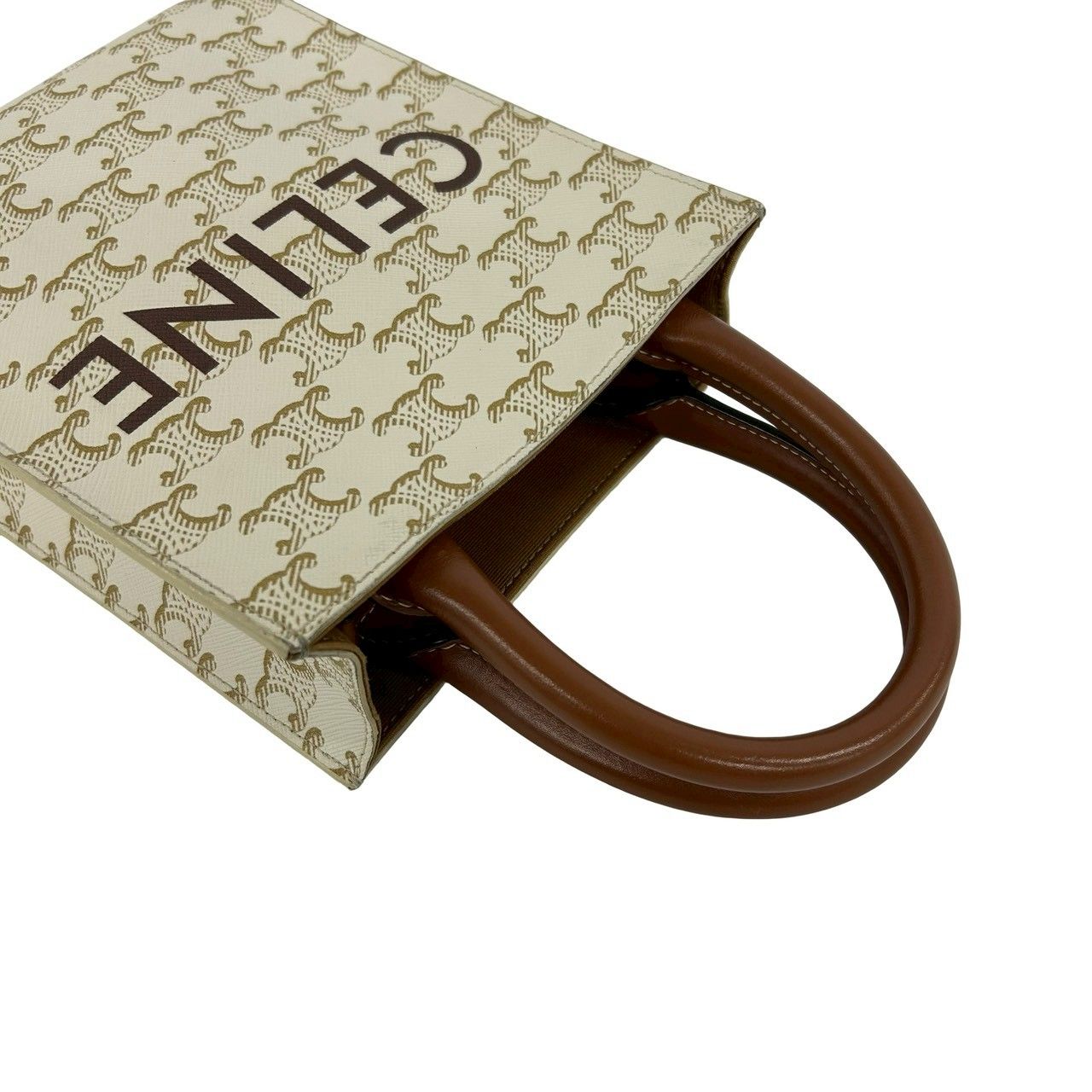 極 美品 CELINE セリーヌ ミニ バーティカル カバ レザー 2way