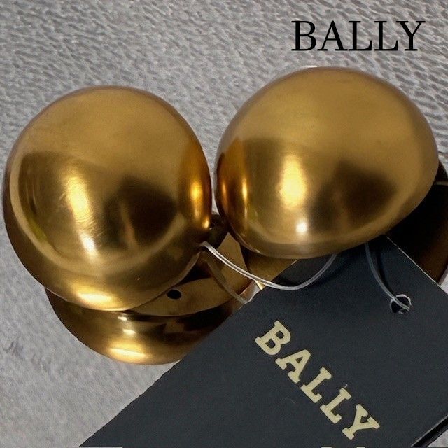 BALLY バリー ヴィンテージ イヤリング ゴールド 大ぶり イタリア製 Bally Japan Ltd. 直径 約3.5cm 重量: 約35.6g（2点合計）