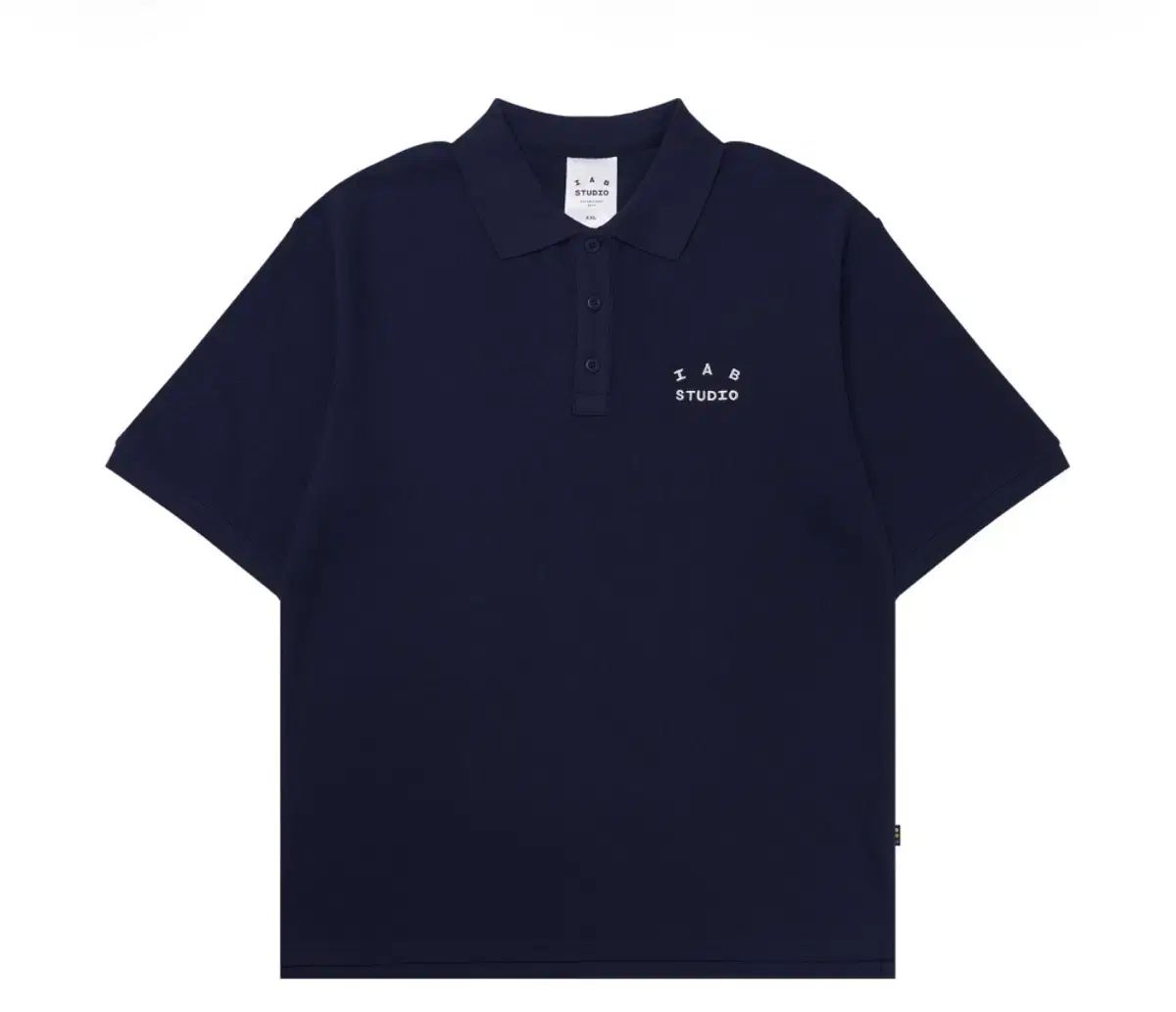 アイエプスタジオ ピケTシャツ ネイビー XXL