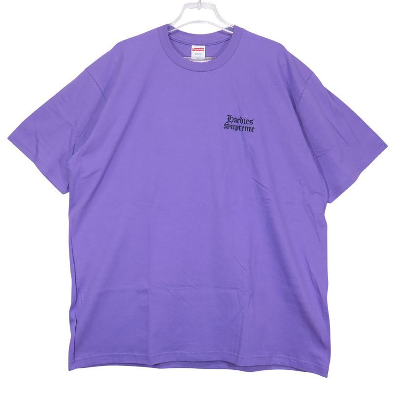 新品 SUPREME シュプリーム 23SS HARDIES DOG TEE ハーディーズ ドック Tシャツ パープル ショートスリーブ カットソー 半袖 サイズXL June