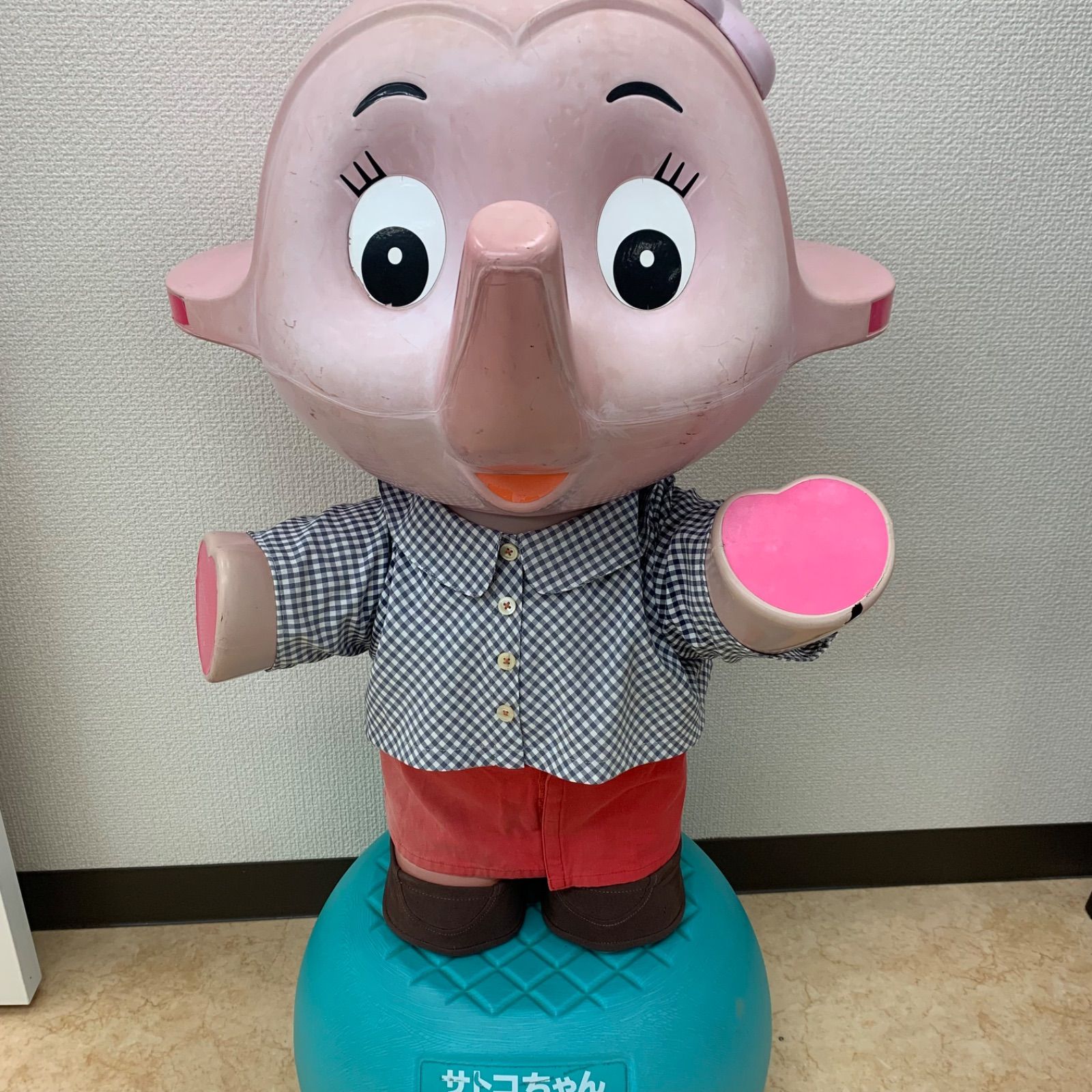 サトウ製薬 サトコちゃん 人形 置物 ピンク レトロ マスコット C389②