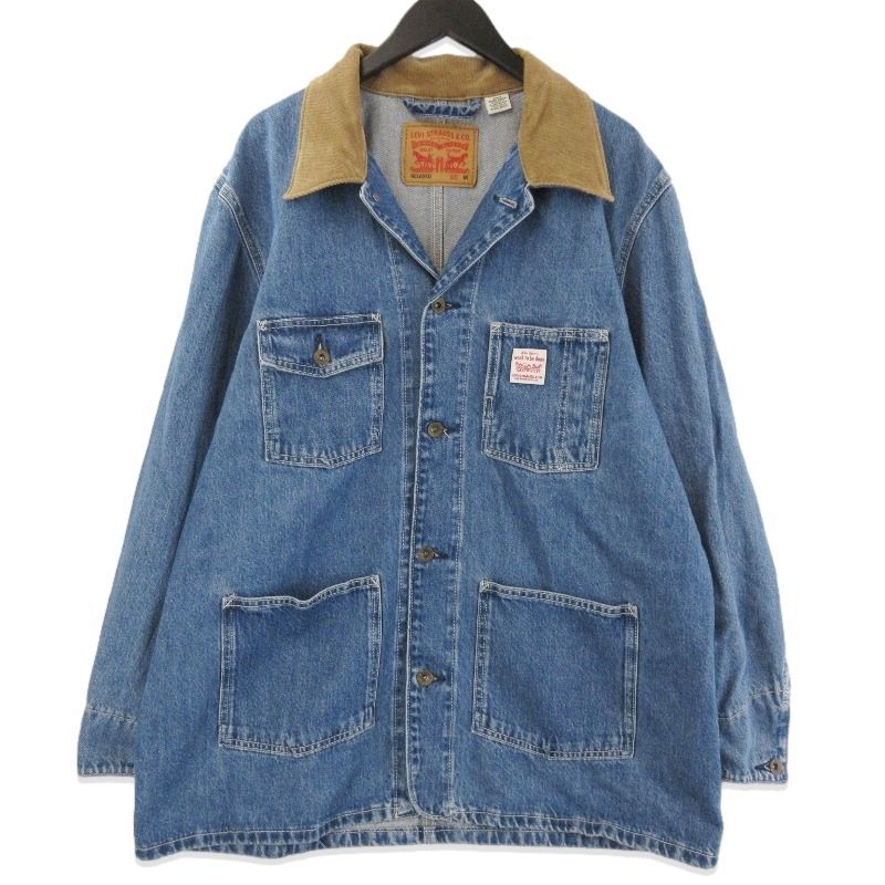 美品 Levis リーバイス カバーオール PC9-003B0-0003 WORKWEAR ベーカリーチョアジャケット インディゴ M 71015867