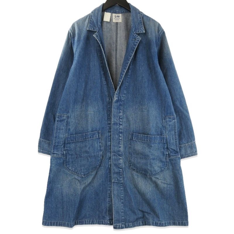 N.HOOLYWOOD × LEE エヌハリウッド サービスコート LB0201 リー 17AW SERVICE COAT USED加工 コットン インディゴ 38 71015863
