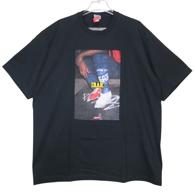 新品 SUPREME シュプリーム 22AW IRAK CAST TEE アイラック キャスト Tシャツ ブラック ショートスリーブ カットソー 半袖 サイズXL June