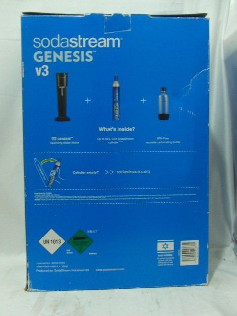 Sodastream Genesis ブラック 新品未使用 sodastream ソーダストリーム 炭酸水メーカー GENESIS v3 ブラック 箱