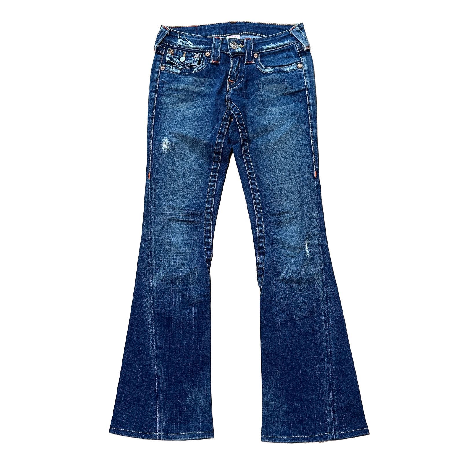 TRUE RELIGION JOEY ローライズ ブーツカットデニム フレア インディゴ