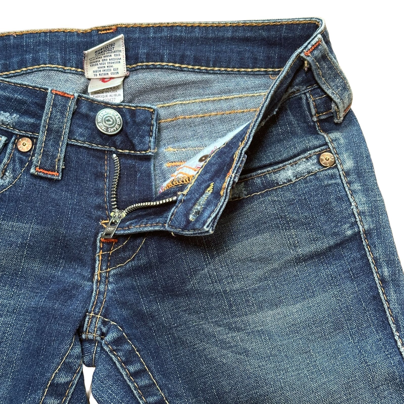 TRUE RELIGION JOEY ローライズ ブーツカットデニム フレア インディゴ