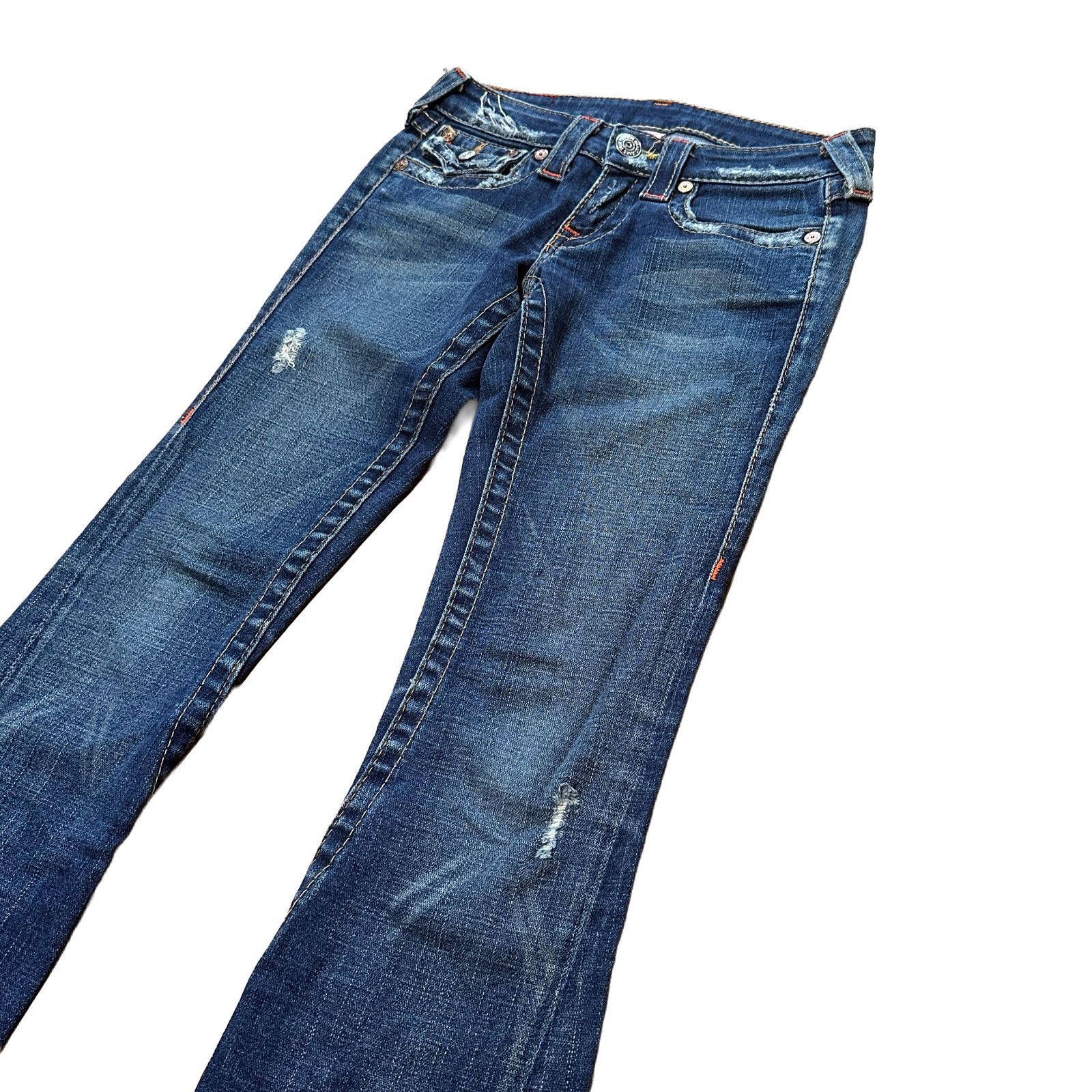 TRUE RELIGION JOEY ローライズ ブーツカットデニム フレア インディゴ