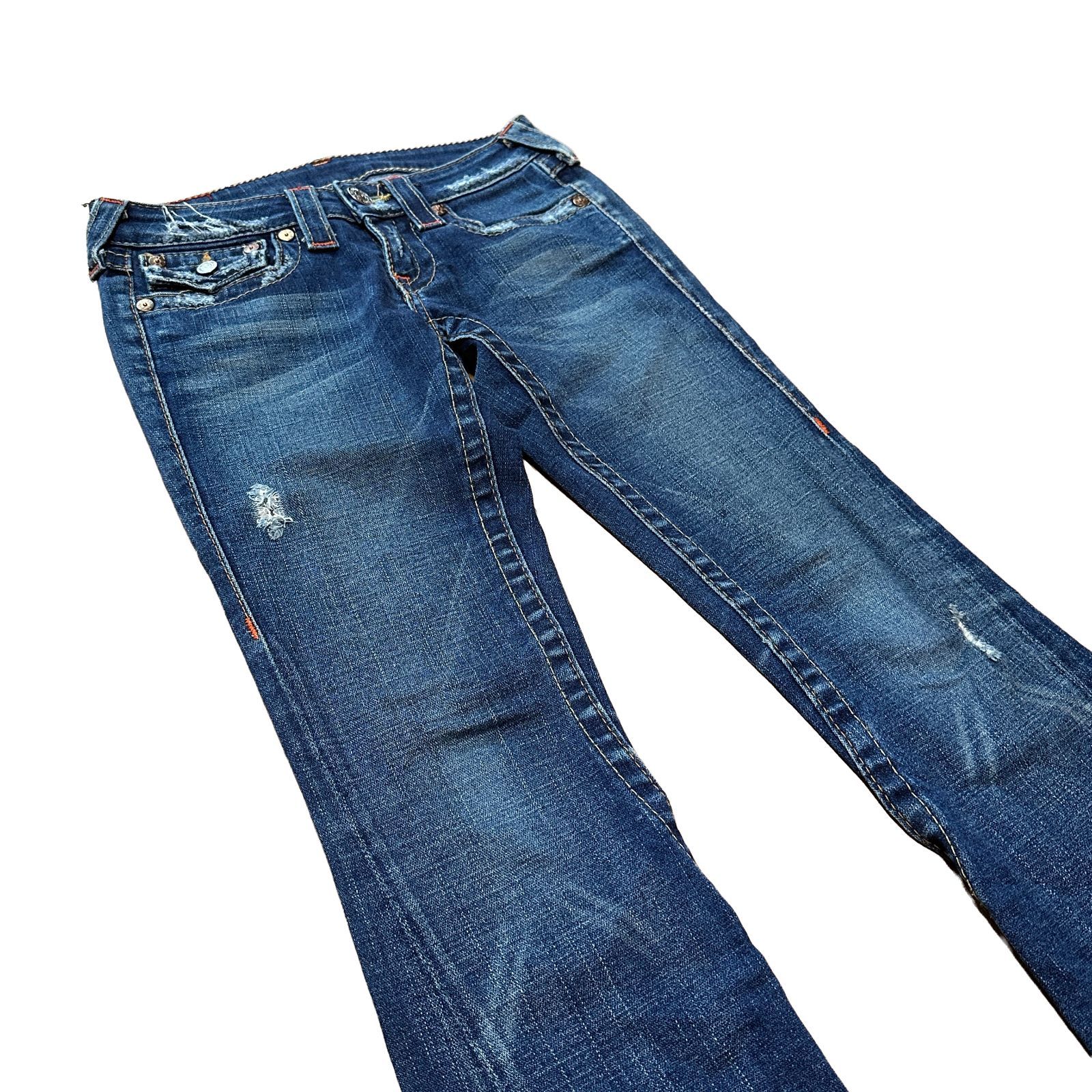 TRUE RELIGION JOEY ローライズ ブーツカットデニム フレア インディゴ
