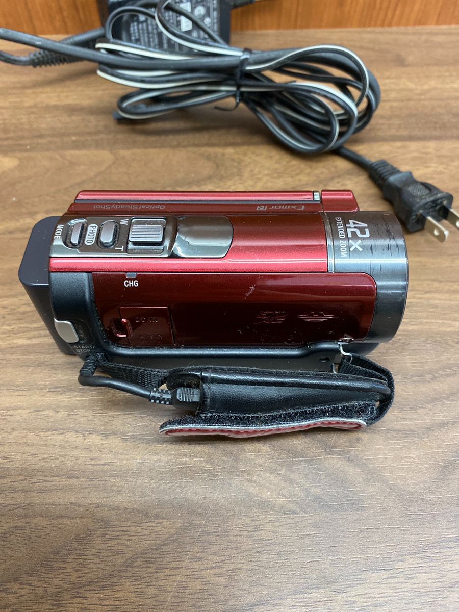 ジャンク品 SONY HANDYCAM HDR-CX180 レッド デジタルビデオカメラ