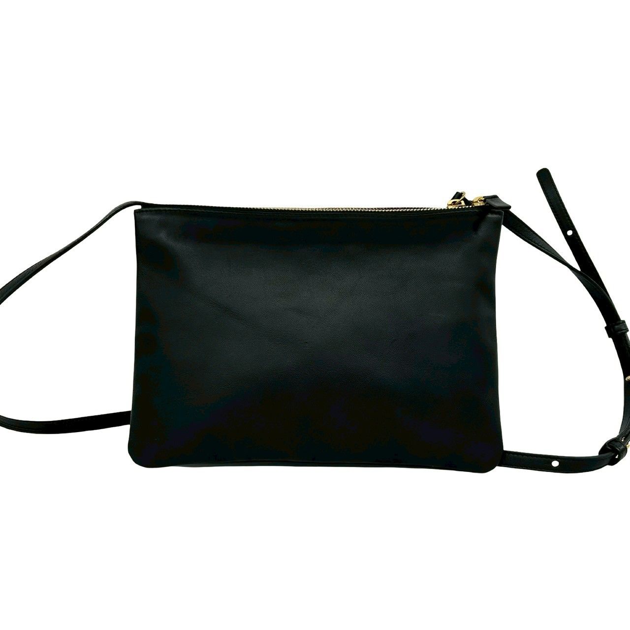 極 美品 CELINE セリーヌ トリオ レザー 本革 ショルダーバッグ ミニ