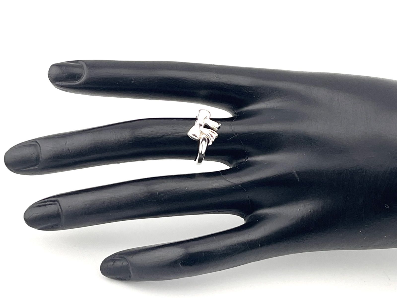 a267 美品 オールド ティファニー Tiffany&Co. 1990 リボン リング