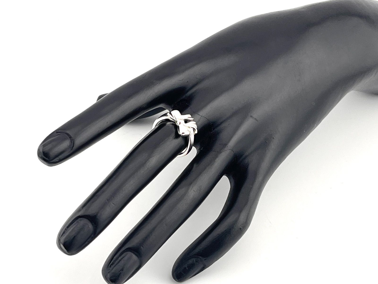 a267 美品 オールド ティファニー Tiffany&Co. 1990 リボン リング