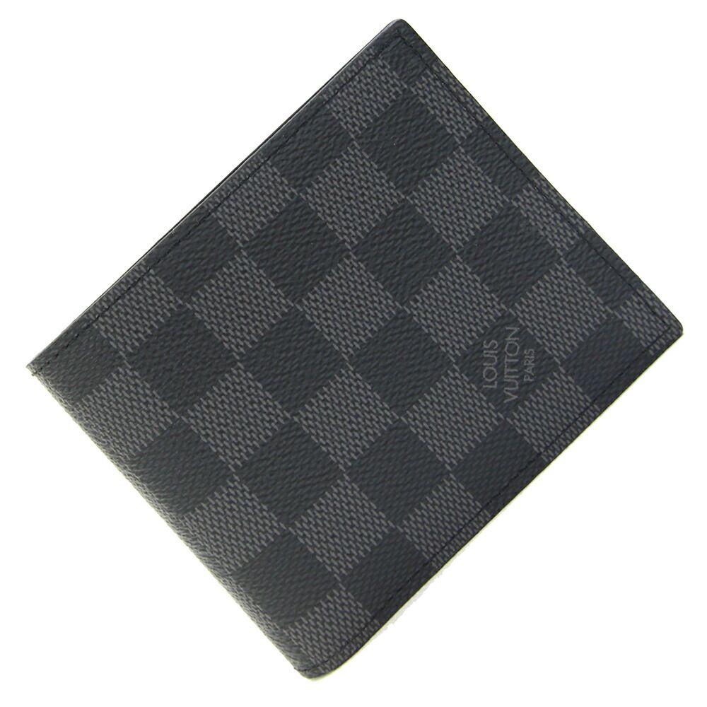 ルイヴィトン 二つ折り財布 ダミエ グラフィット 中古