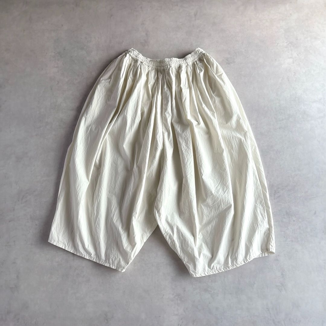 美品 / (g) グラム / g_320 VINTAGE WASHER PANTS ヴィンテージワッシャーパンツ / レディース F フリーサイズ / アイボリー / 日本製 / イージーパンツ バルーンパンツ / ボトム