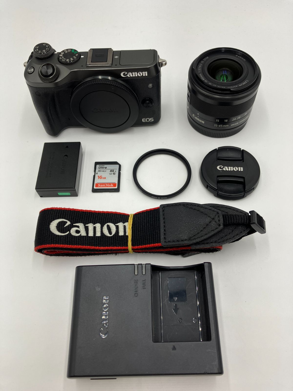 【動作確認済】Canon EOS M6 EF-M 15-45mm IS STM レンズキット ブラック