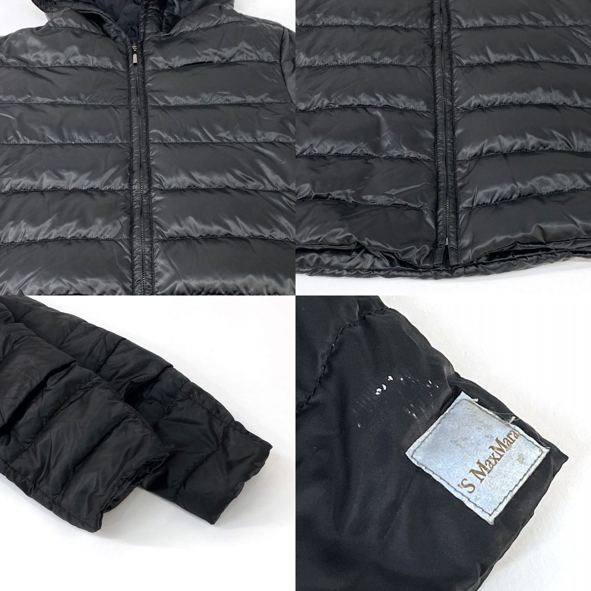 Max Mara マックスマーラ リバーシブルダウンジャケット ブラック