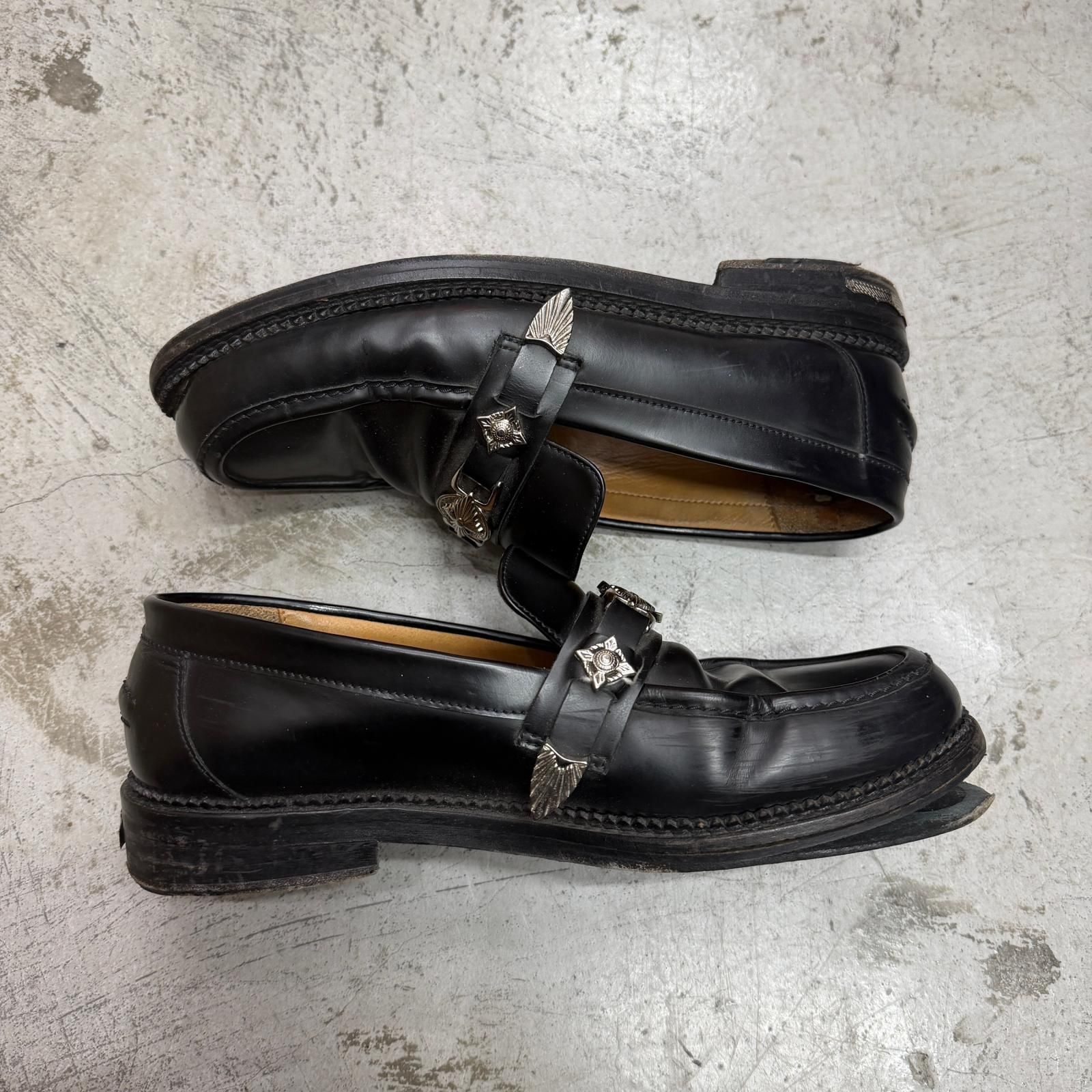 参考上代70400円 TOGA PULLA METAL LOAFER メタルローファー 革靴 