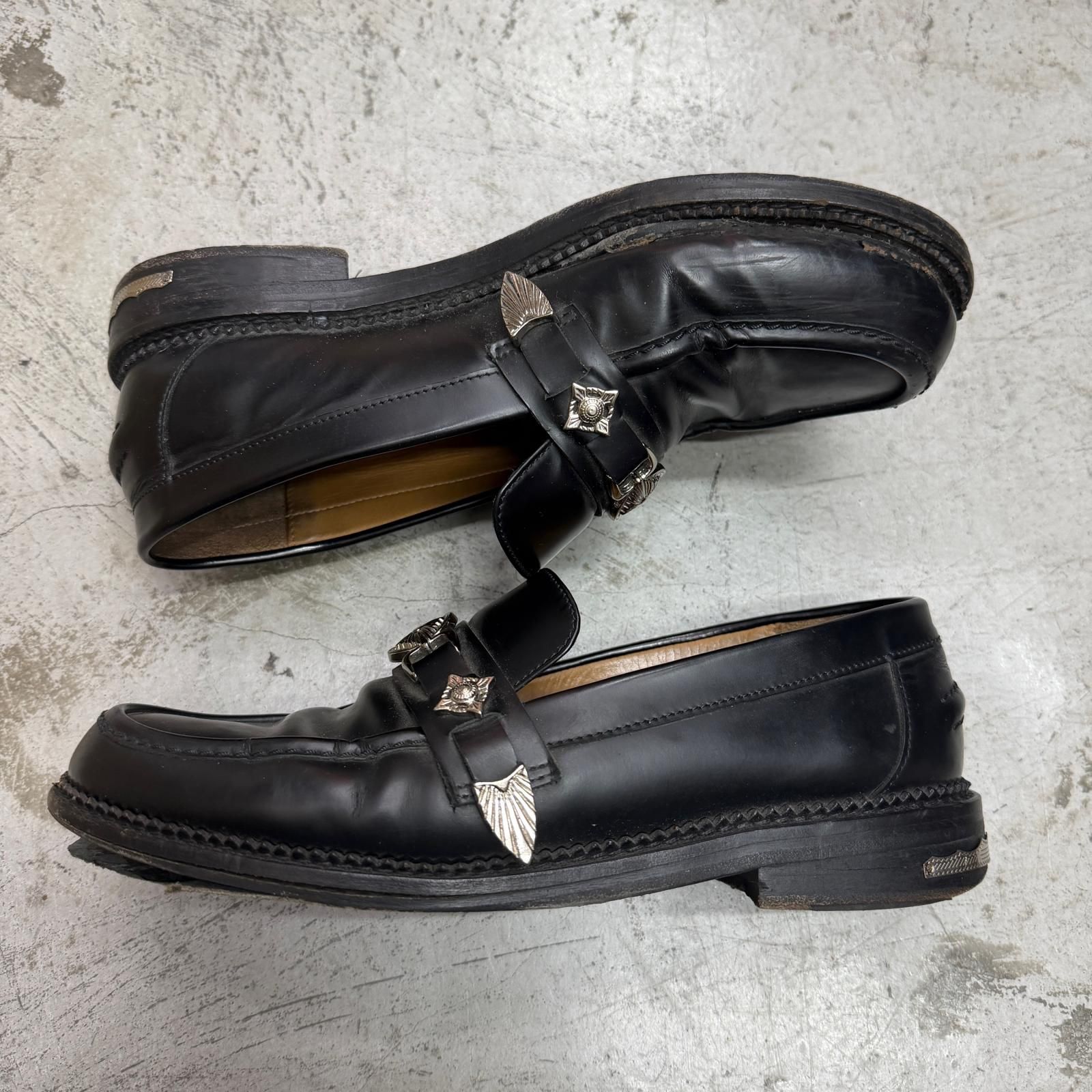 参考上代70400円 TOGA PULLA METAL LOAFER メタルローファー 革靴