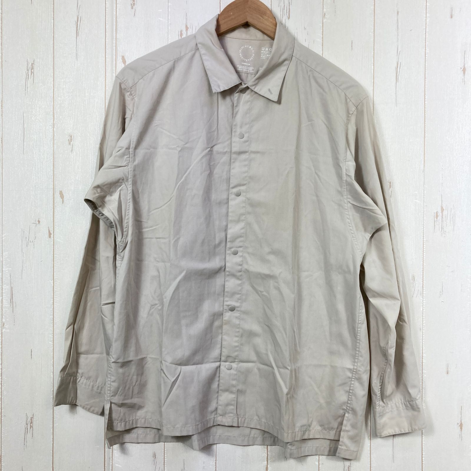 ✉️Unisex M ベージュ系 Yamatomichi ( 山と道 ) バンブー シャツ Bamboo レーヨン ウェア トップス インナー シャツ ロングスリーブシャツ 化繊 z00058342 化繊 ロングスリーブシャツ インナー シャ
