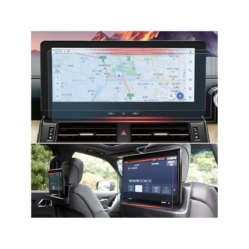 【6枚組ナビ+リアモニター】 2025 新型 ランクル300 12.3インチ ナビ 保護フィルム 11.6インチ ランドクルーザー300 後席モニター フィルム 傷防止 汚れ防止 貼付簡単 PET製 ランクル300 アクセサリー パーツts e825d6ca
